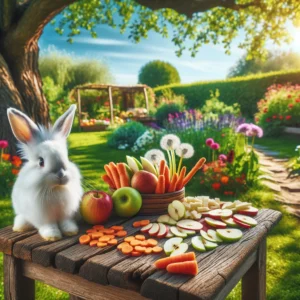 receita petiscos de frutas para coelhos